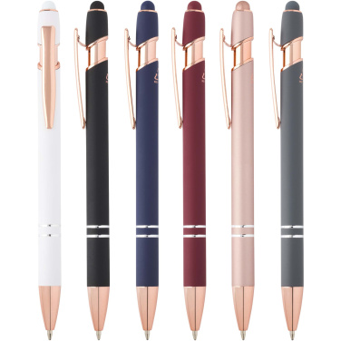 Logotrade promotional item image of: Nanna ballpoint pen with rose gold finish (black ink)